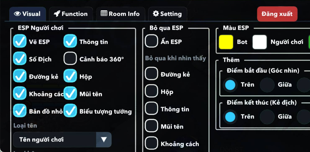 MLBB menu